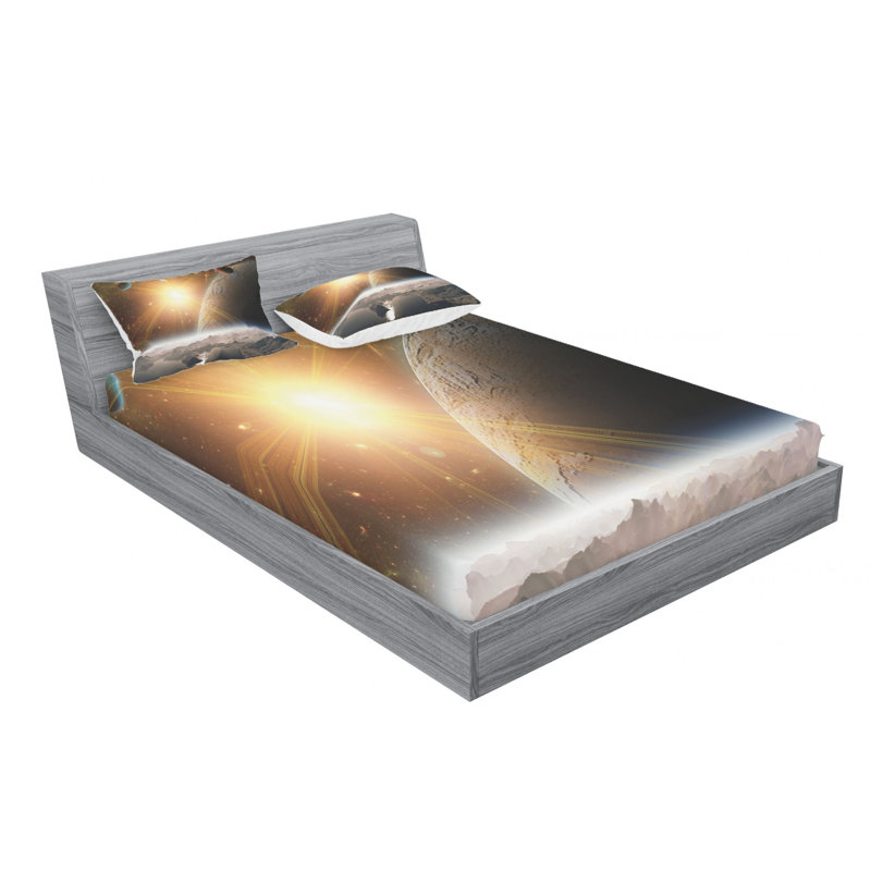 Microfiber Sheet Set, Queen Sheet Set with Fitted Sheet