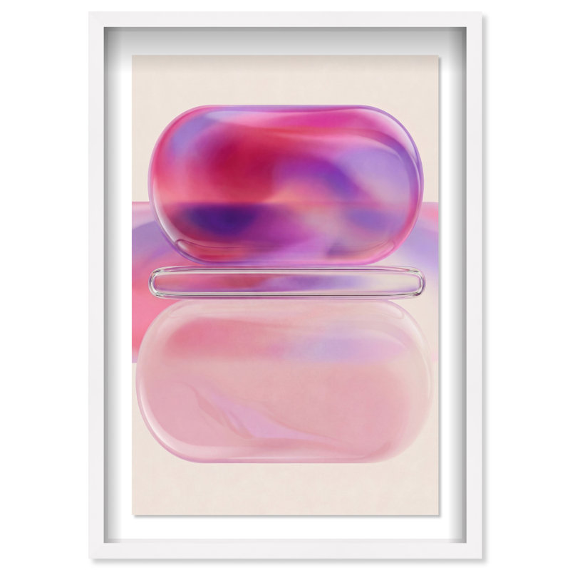 Balanced Harmony Print by Oliver Gal, 46.5"H x 31.5"W, White Shadowbox