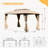 Metal Ventilation Double Roof Party Tent Gazebo-96069531-96069532