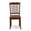 L'ensemble 5 pièces de table et chaises de cuisine comprend une table de salle à manger rectangulaire et 4 chaises de salle à manger en tissu de lin, acajou-233848454-233848456-233848459
