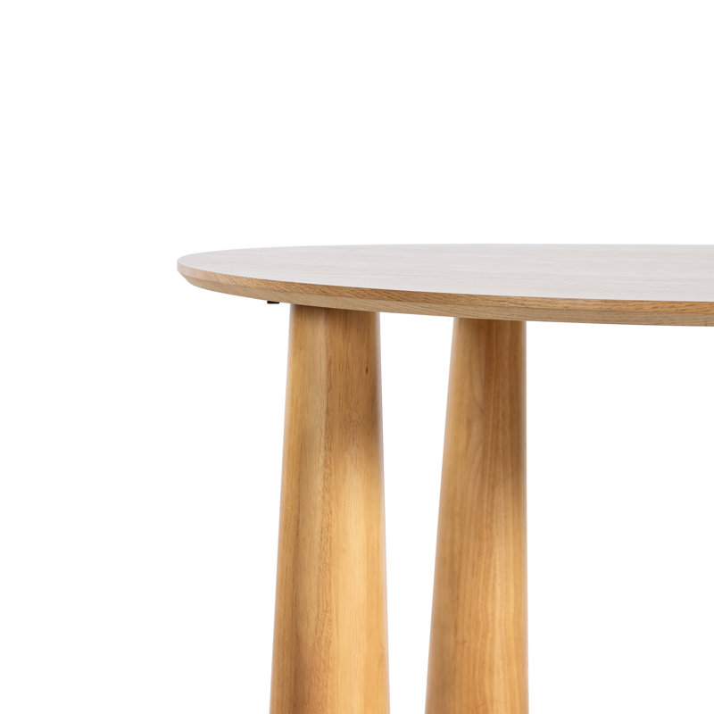 Table de salle à manger Caitlyn, H 30 po x L 52 po x l 52 po, Chêne