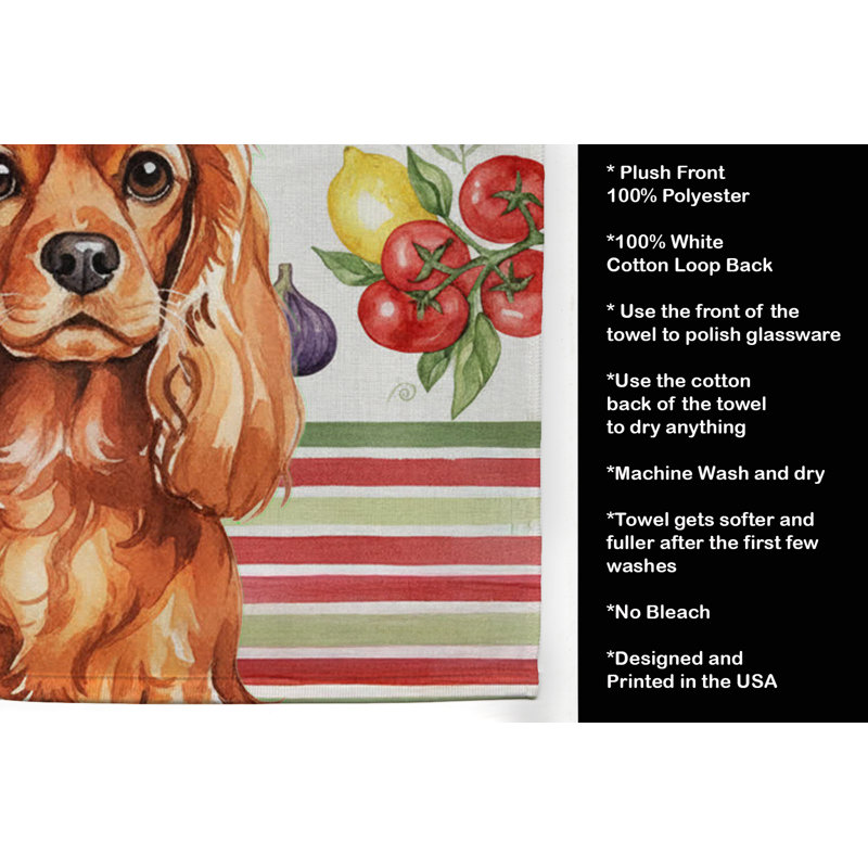 Serviette de cuisine Ruby English Toy Spaniel, Ruby English Toy Spaniel