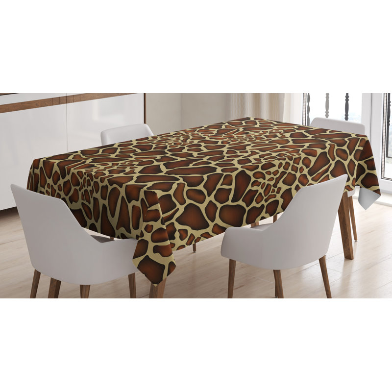 Animal Print Tablecloth, 84" L x 60" W