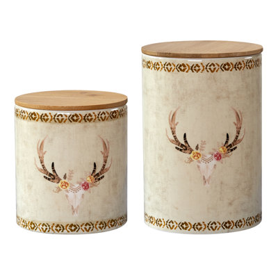 Ensemble de 2 pots crâne