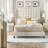 Kaster Upholstered Linen Wingback Headboard-784661569-784661575