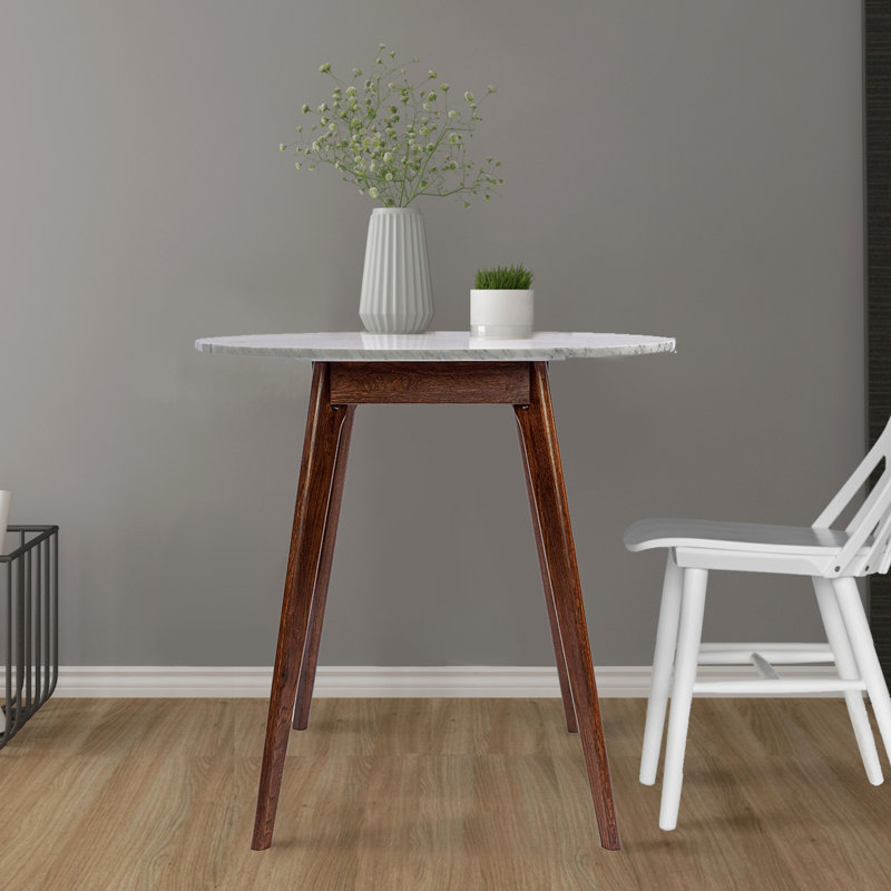 Table de salle à manger Crist Klima, Noyer, H 29,5 po x L 31,5 po x l 31,5 po