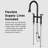 2-Handle Bridge Kitchen Faucet with Pull-Down Sprayer-112473680