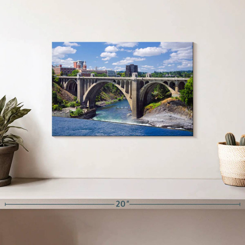 Rorry Monroe Bridge Over Spokane River, 8" H x 12" W