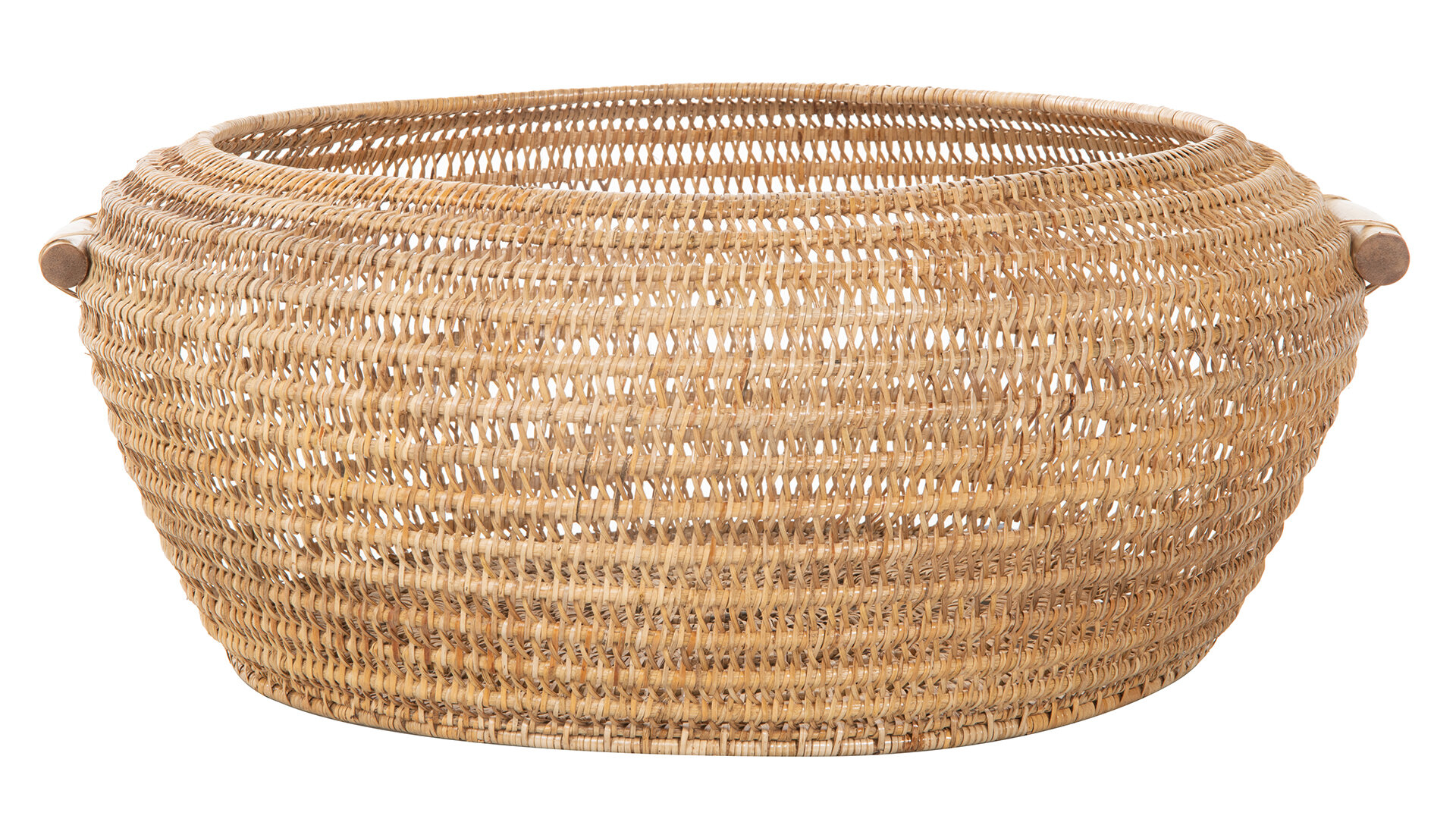 Large Natural Woven Round Basket - Threshold™