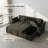 83.5" Beige L-Shaped Convertible Sofa Bed with Reversible Chaise, Storage, USB Ports & Cup Holders-548372121