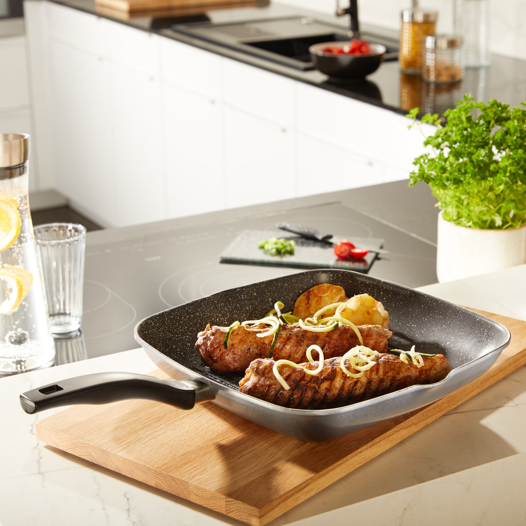 42cm Aluminum Grill Pan / Griddle Set