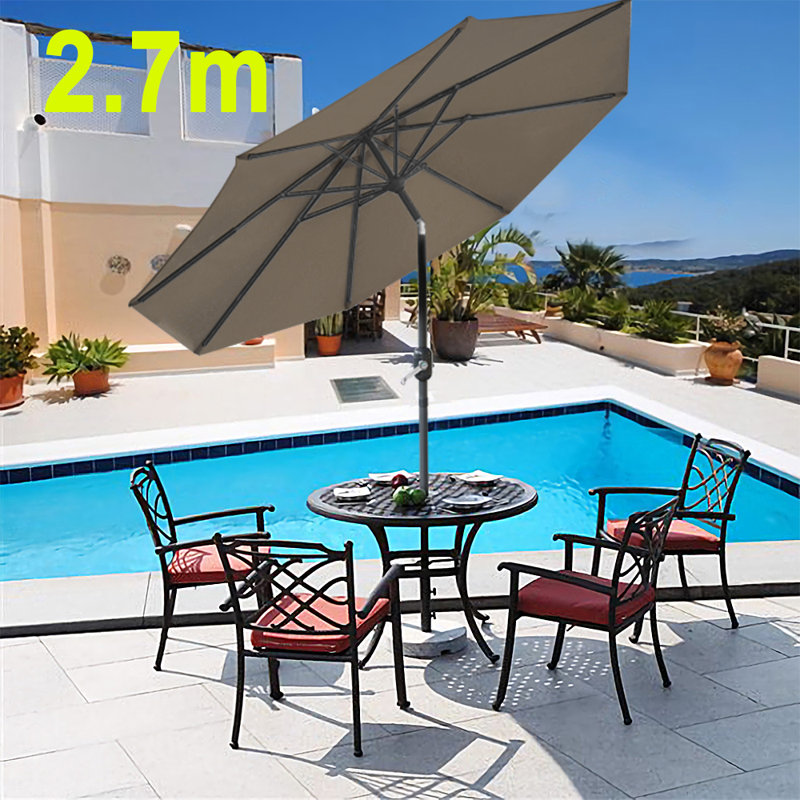 Rhoades 2.7m Traditional Parasol Taupe