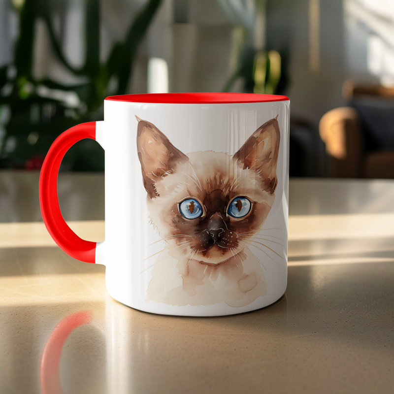 Mug, 3, Red