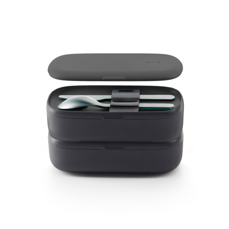 Lékué Lunchbox To Go Set Black, 1L