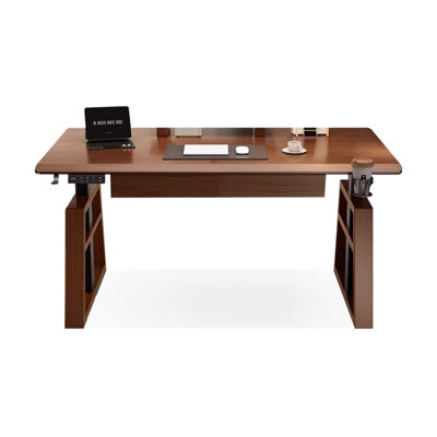 Bureau d'ordinateur à hauteur réglable en bois massif Smart Electric