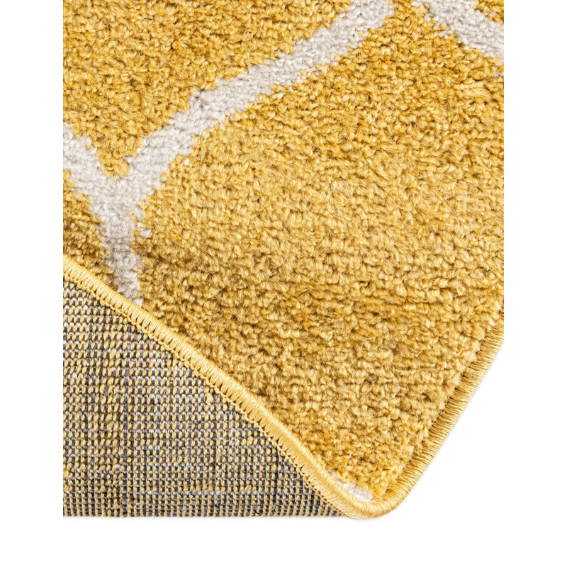 Llanet Geometric Indoor Rug, Oval 4'1" x 6'1"