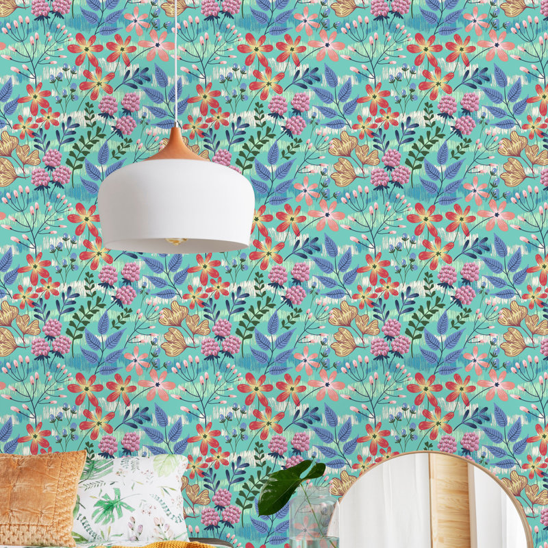 Rouleau de papier peint adhésif Primghar, L 16,67 po x l 25 po