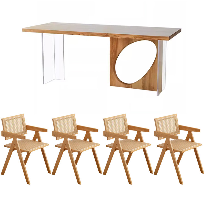 Ensemble de salle à manger rectangulaire, H 29,52 po x L 55,11 po x l 27,55 po