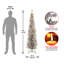 The Holiday Aisle® Silver Tinsel Tree with Clear Lights-757950308
