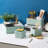 Stackable Storage Woven Paper Rope Baskets Set of 4, Teal-1185797863