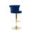 Swivel Upholstered Adjustable Height Counter Stool With Metal Base Set of 2-601589226
