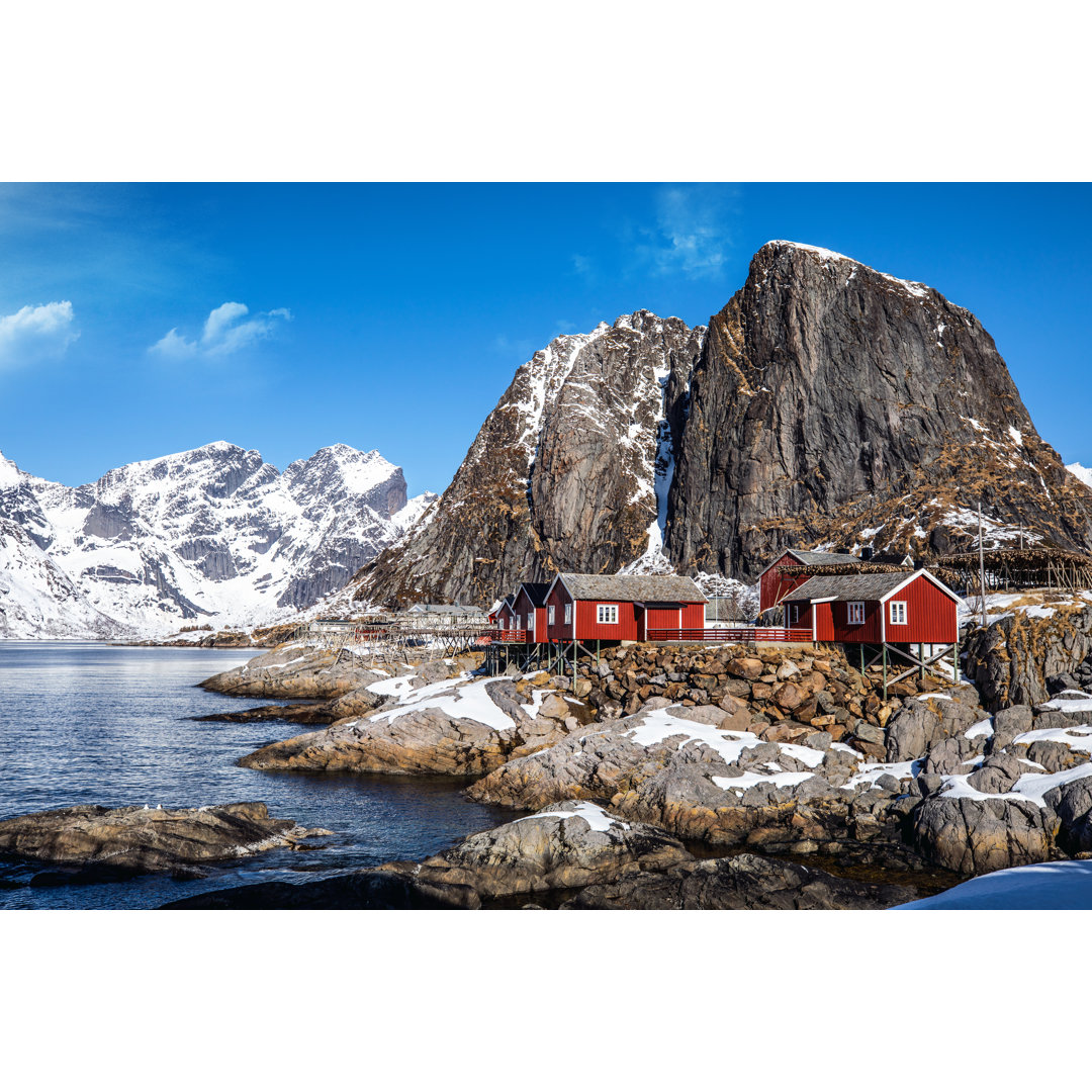 Bucht der Lofoten Inseln - Leinwandbild