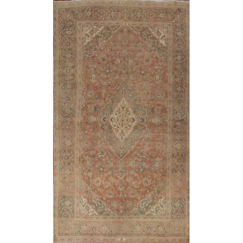 Tapis persan traditionnel Kashan noué à la main 6 x 11