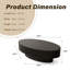 Table basse ovale en bois-845798628