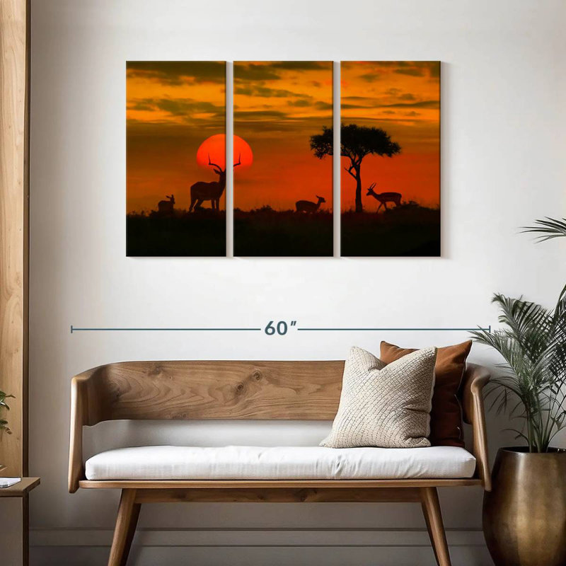 Alvord African Sunset Ombre Sky, 28" H x 45" W