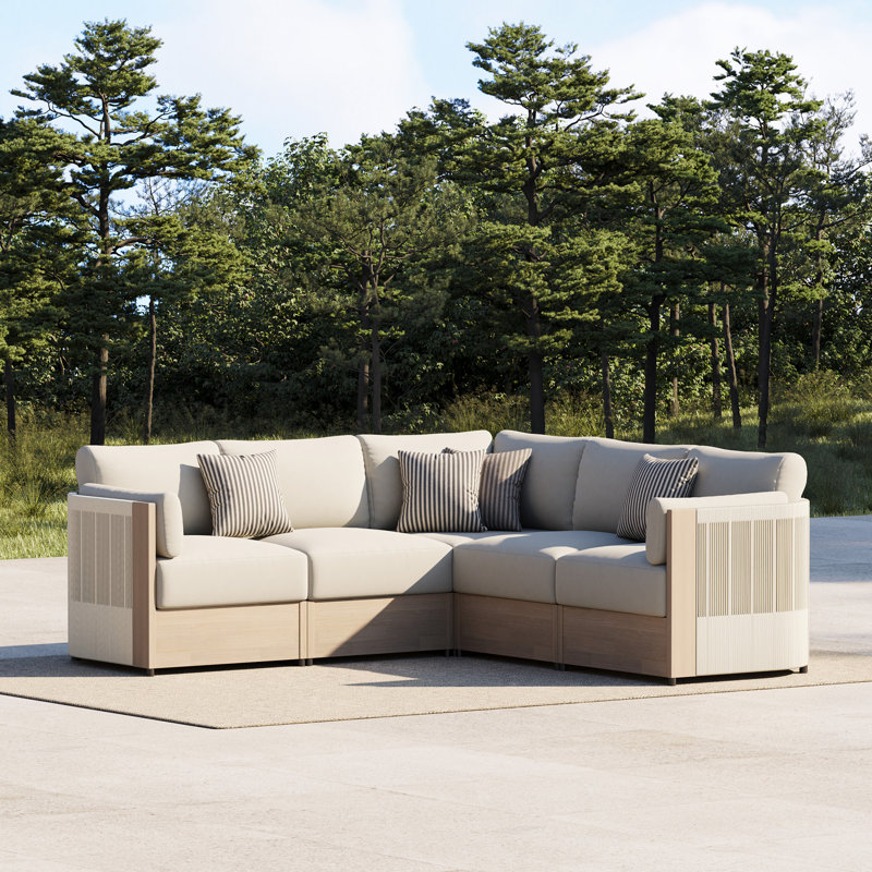 Canapé modulaire d'extérieur 5 pièces 5 pièces