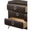 Commode à finition merlot foncé