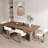 Bobb Nut-brown Rectangular Solid Wood Dining Table-126050547-126050552