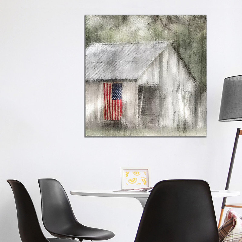 Old Glory 1 Piece Wrapped Canvas Wall Art, 93.98cm H x 93.98cm W