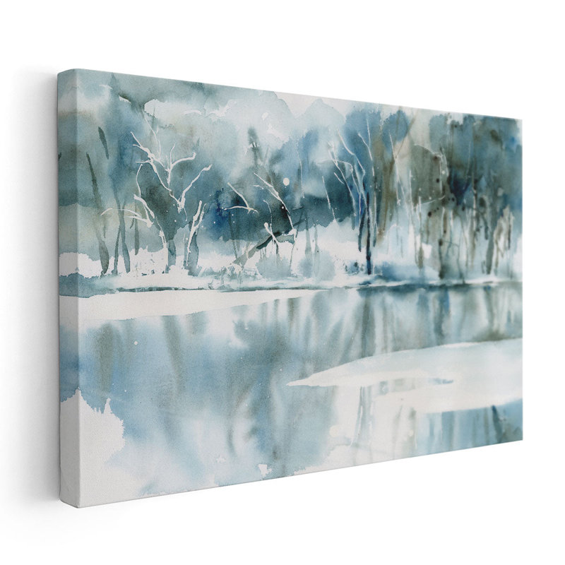«Blue Reflections», reproduction d'art sur toile, H 40 po x l 60 po