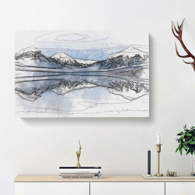 Lake McDonald In Montana In Abstract - Wrapped Canvas