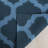 Rodgers Hand Woven Flat Weave Wool/Cotton Geometric Rug in Blue-489214640