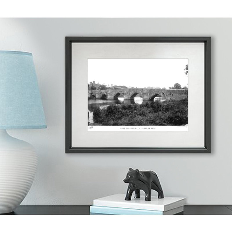 East Farleigh, The Bridge 1898 - Single Picture Frame Print, 28cm H x 36cm W x 2.3cm D