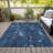 Machine Washable Indoor/Outdoor Xhevrie Blue Rug-112168306