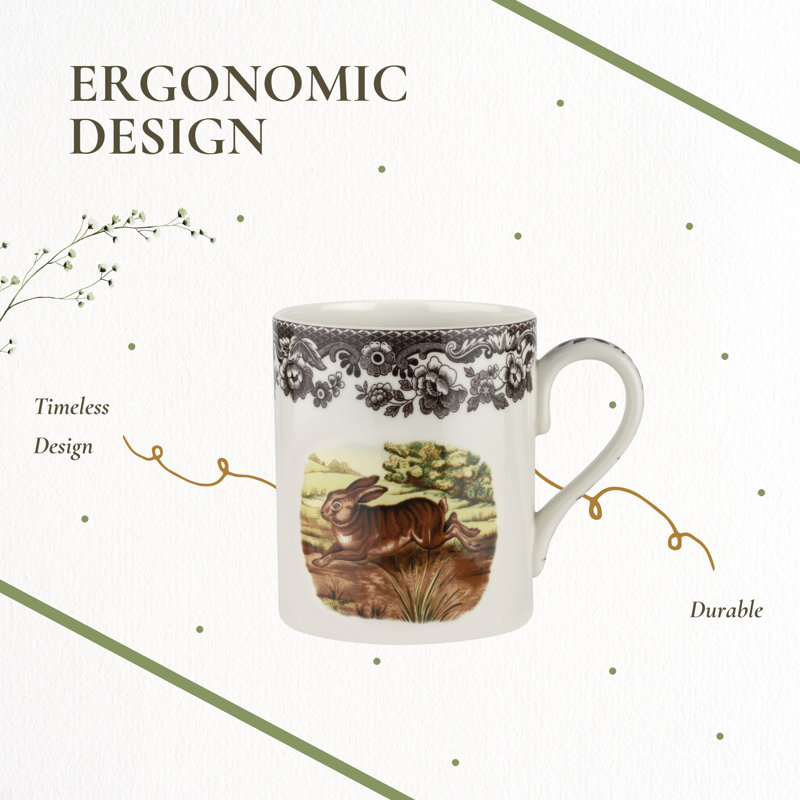 Spode Woodland Am.Wildlife Mug 16 Oz Rabbit
