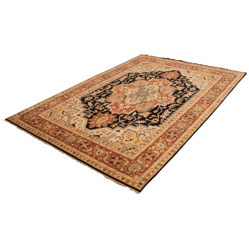 Wool Geometric Indoor Rug, Rectangle 9'8" x 13'10"