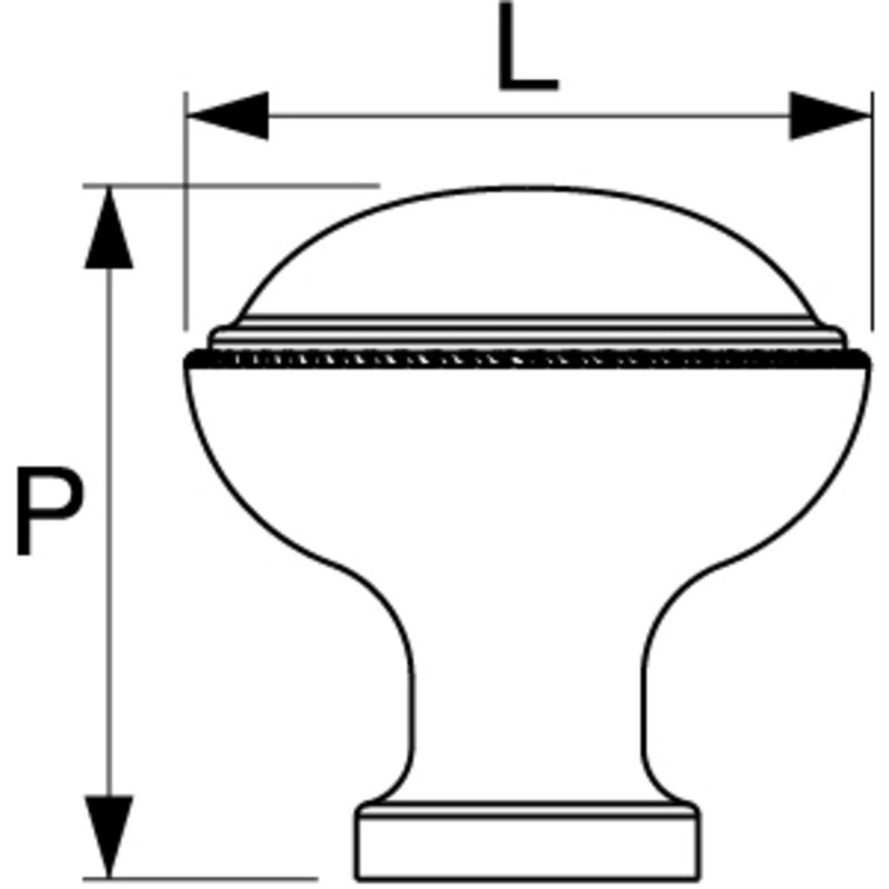 Purity 1 1/8" Diameter Round Knob, Brushed Satin Nickel