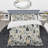 Monochrome Botany - Plant Print Duvet Cover Set-232777260