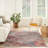 Machine Washable Southwestern Blue/Red Area Rug-1493110971