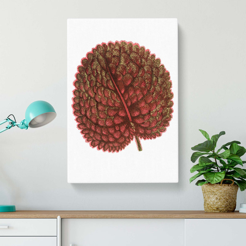 Plant Leaf - Wrapped Canvas Painting, 76cm H x 50cm W x 3cm D