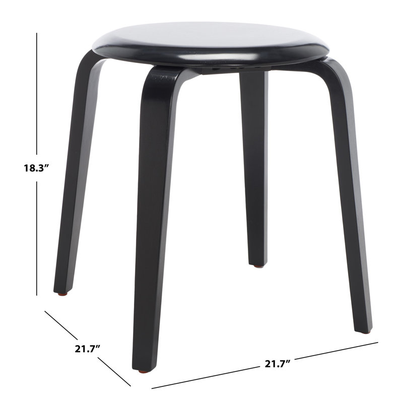 Luella Accent Stool, Black