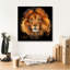 «Epic Graffiti» «Lion Portrait» par Kajenna, art mural sur toile 18 po x 18 po