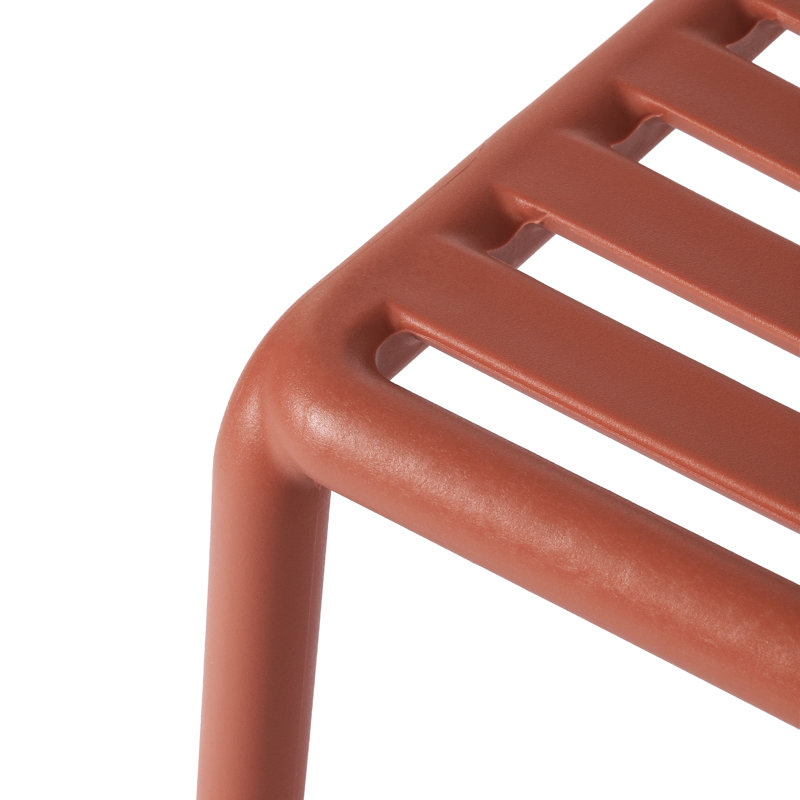 Chaise d'appoint de salle à manger Delron, Rouge