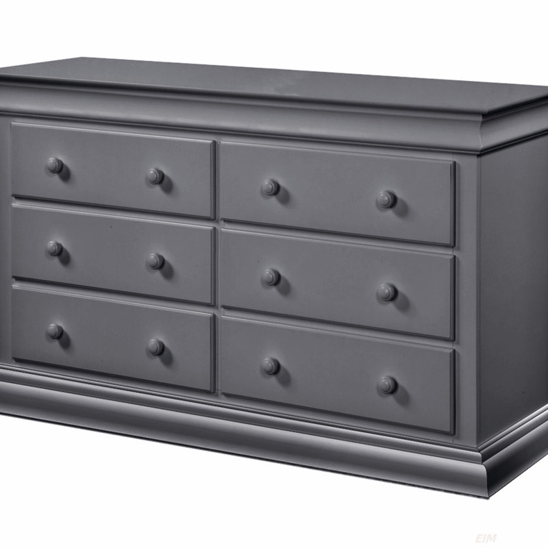 Commode 6 tiroirs Universal gris (commode)