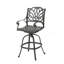 Tabouret pivotant en fonte d'aluminium