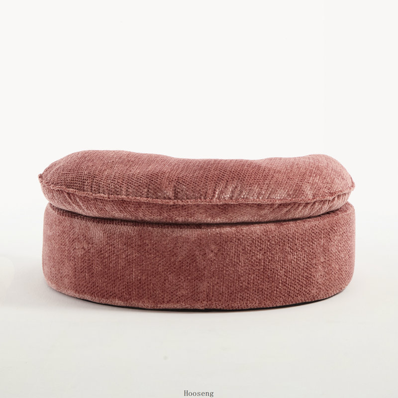 Repose-pieds pour canapé Lazy, autonome, Polyester rose